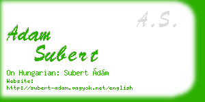 adam subert business card